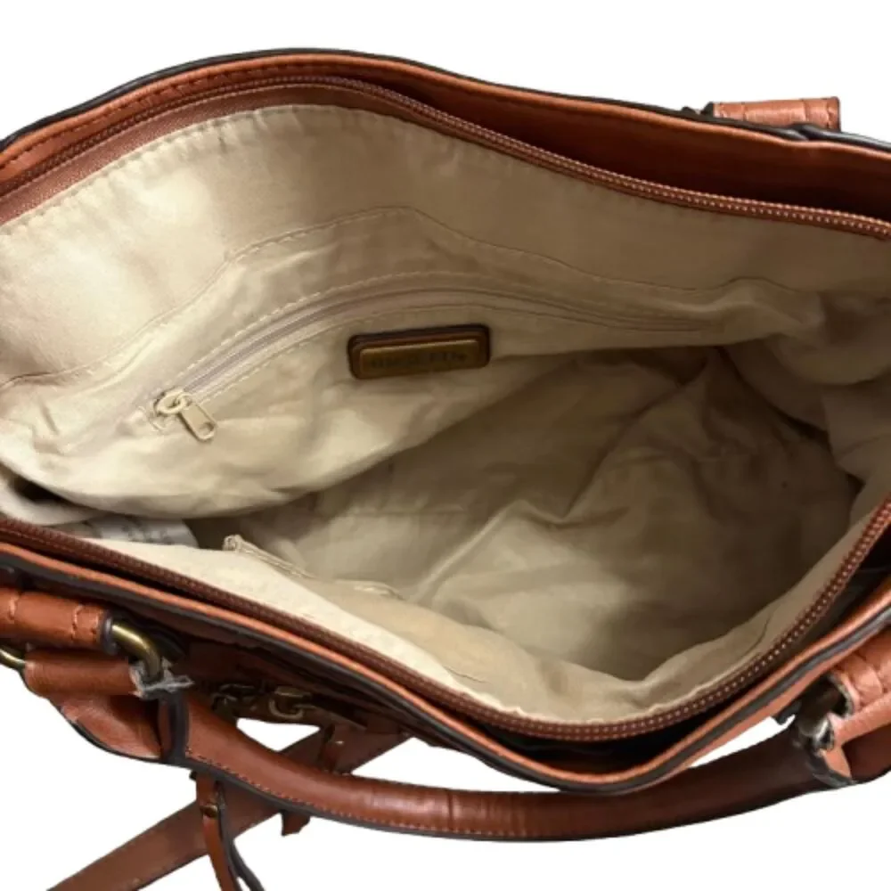 Rosetti Tooled Faux Leather Crossbody Bag Tan Western Bohemian‎ Floral - Picture 7 of 8